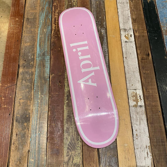 April OG LOGO - WHITE PINK 8.0"