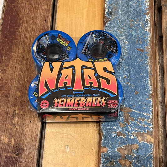 60mm Natas Reissue OG Slime Blue 78a Slime Balls Wheels