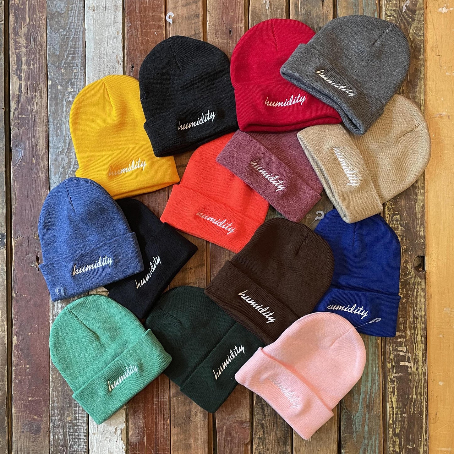 Embroidered Script Beanie