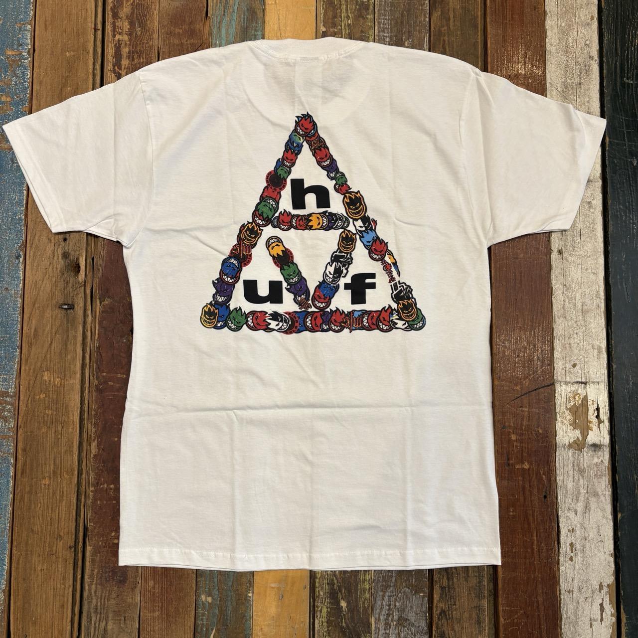 HUF X SPITFIRE Sticker Tee - (WHITE)