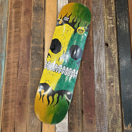 Baker Reynolds Rasta Skull Deck B2 8.38