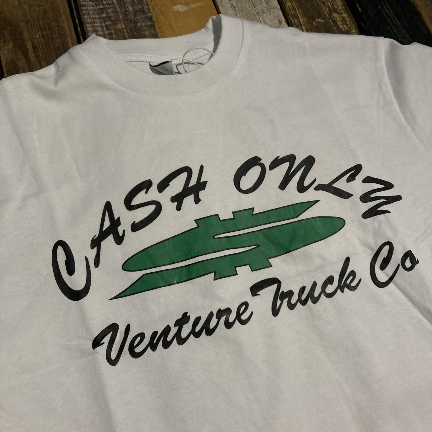 Cash Only X Venture Dollar Sign Tee White