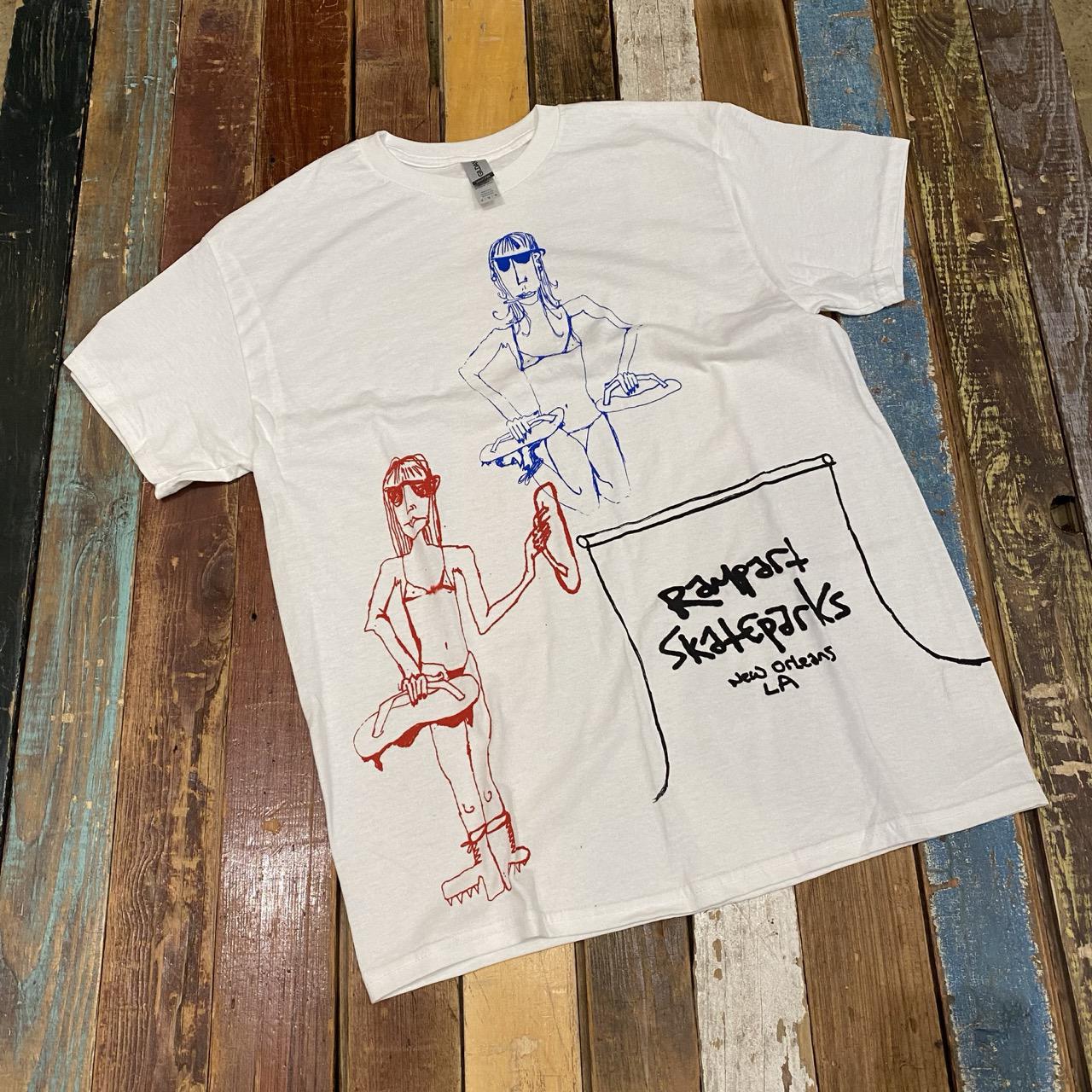 Rampart Skateparks Tee (100% percent of proceeds go to local DIY)