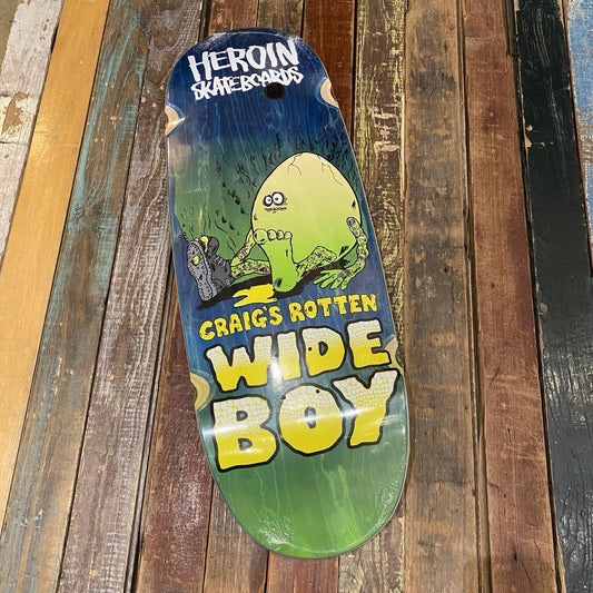 Heroin Skateboards Craigs Rotten Wide Boy Deck 10.75"
