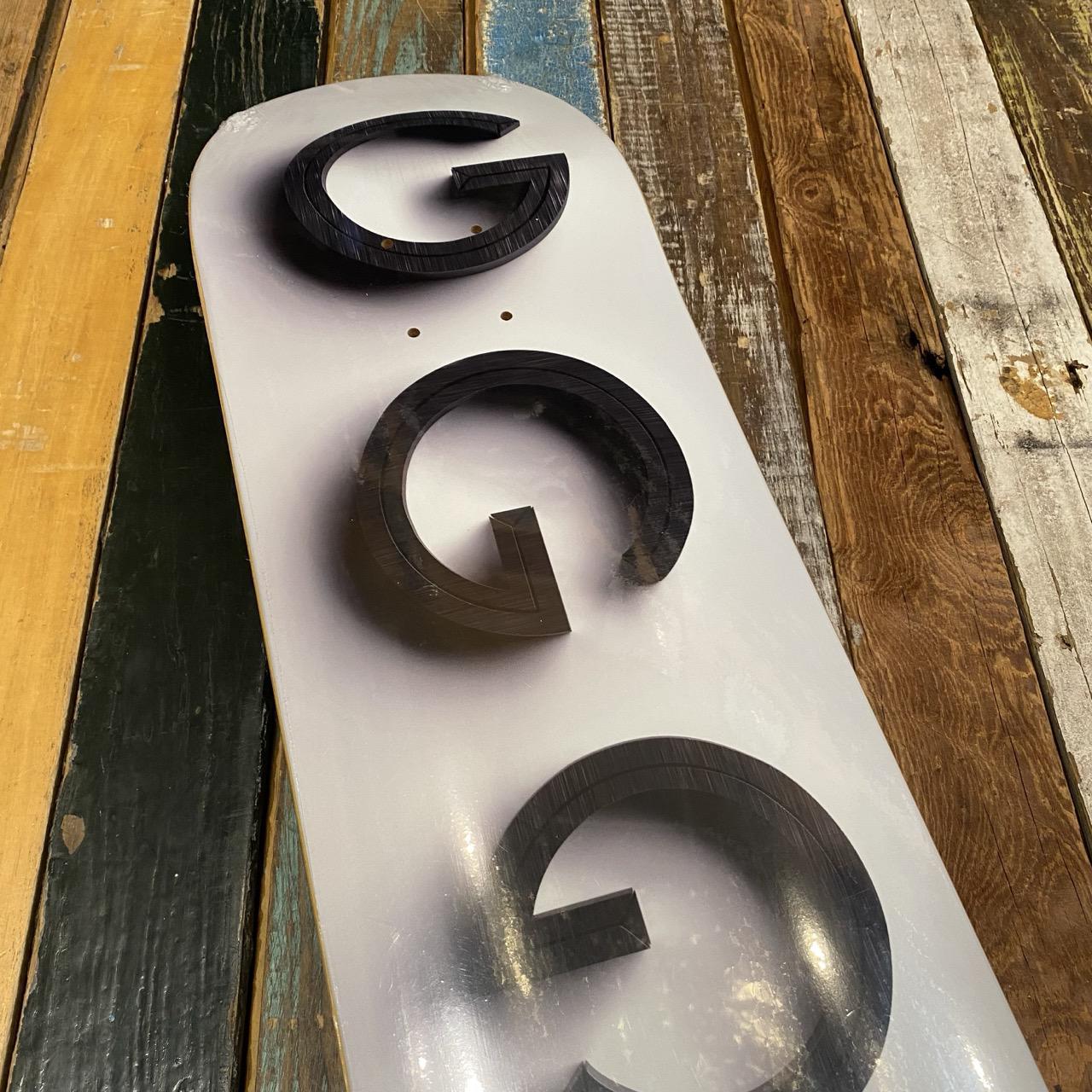 Gulf Skateboards 3D Logo Deck