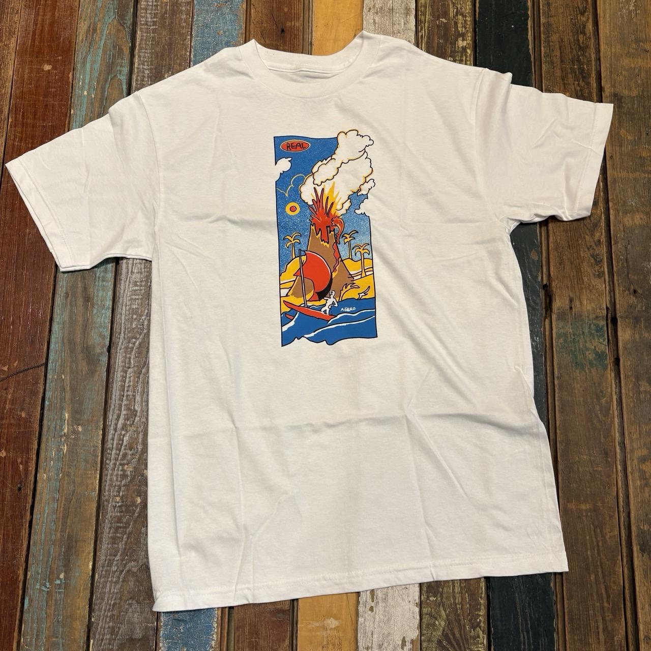 Real Volcano White Tee