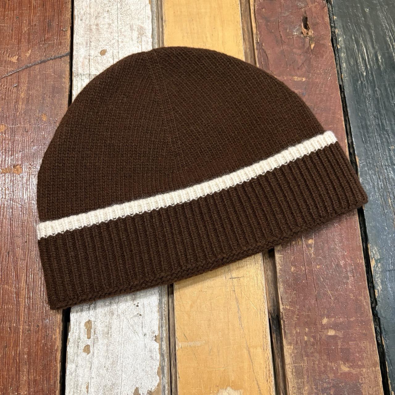 Sneeze Contrast Stripe Wool Beanie