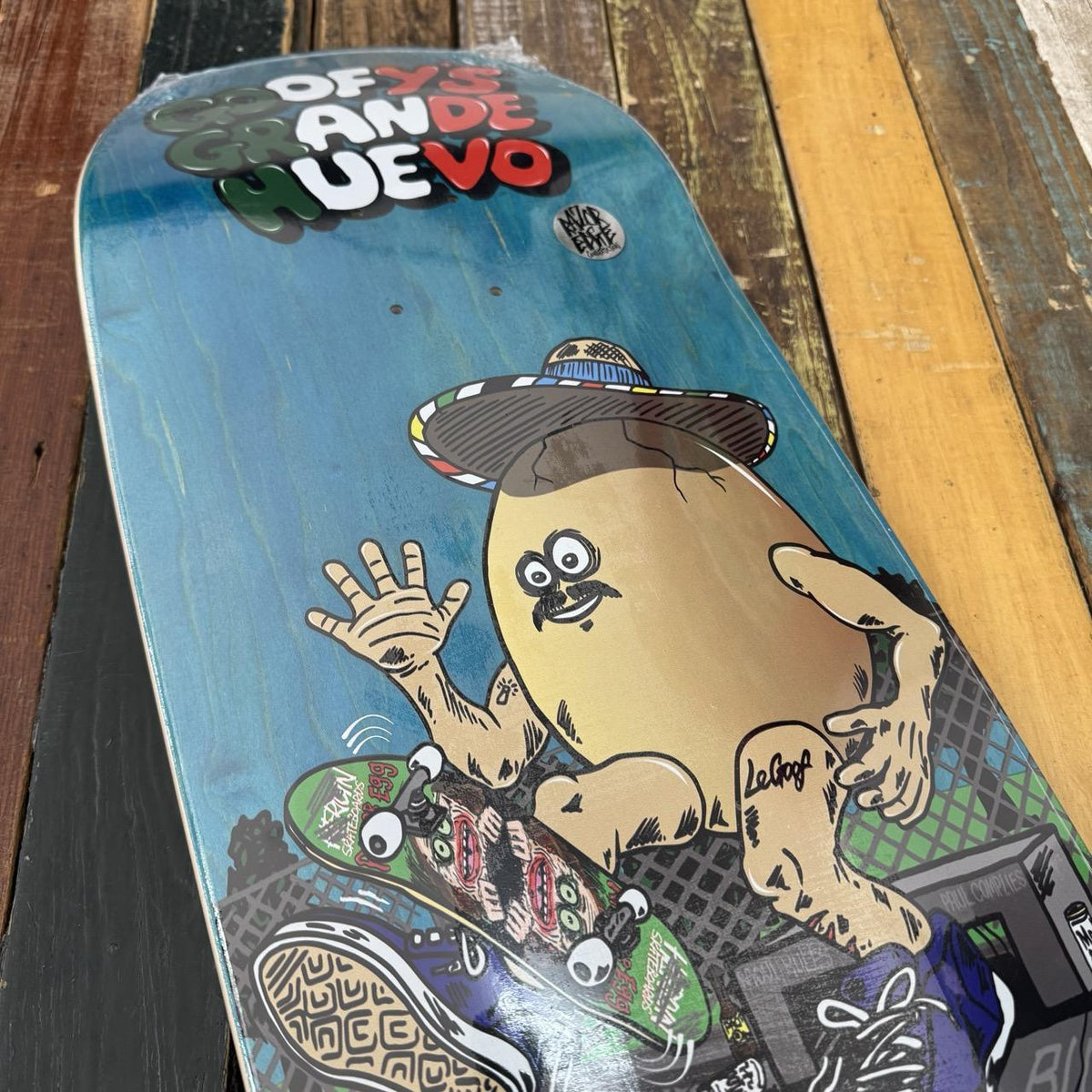 Heroin Skateboards Goofy's Grande Egg Deck 10.75"