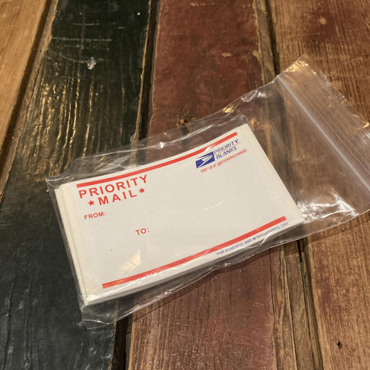 Priority Mail Horizontal - Eggshell Sticker Pack