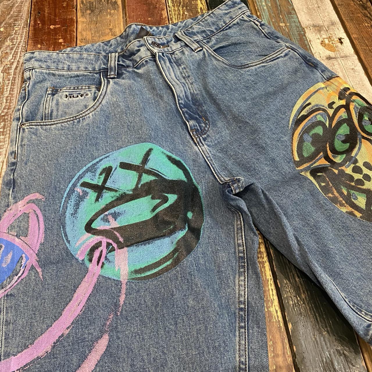 HUF Spray Guys Denim Shorts