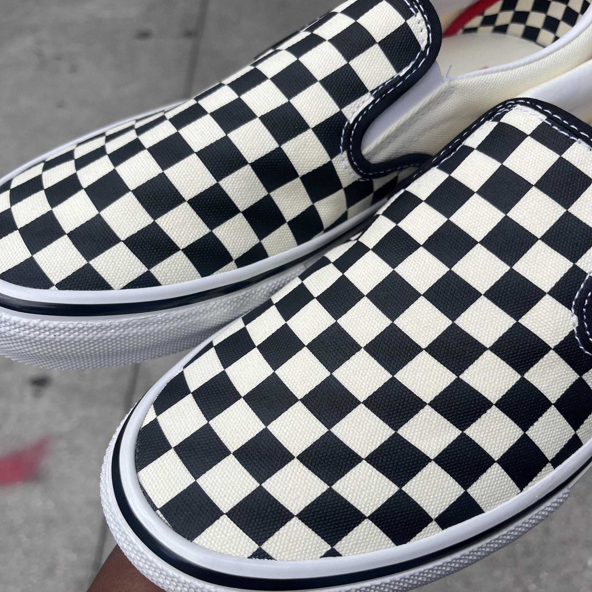 Vans Skate Slip-On [Checkerboard/Off White] – humidity