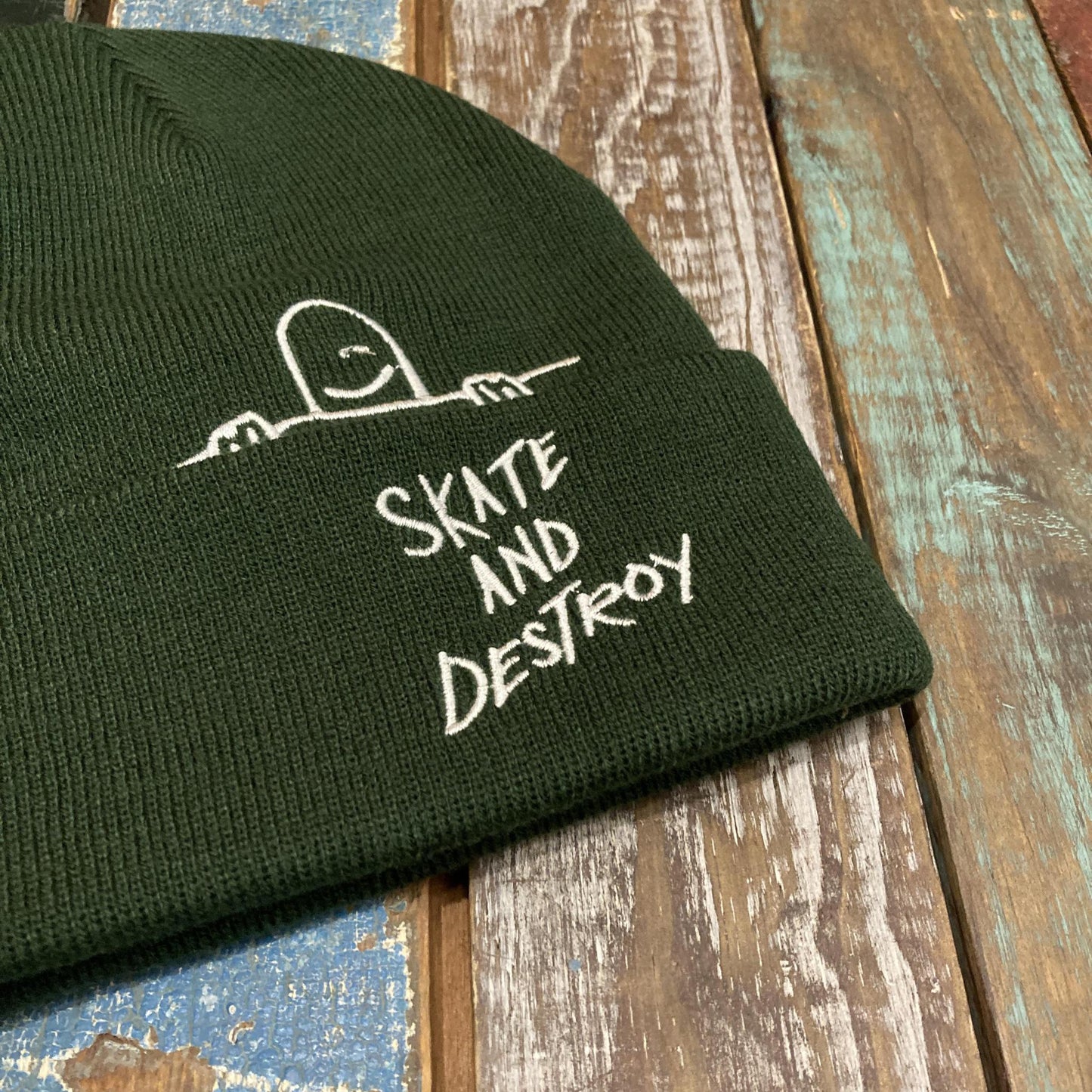 Gonz SAD Fold Beanie - Forest Green