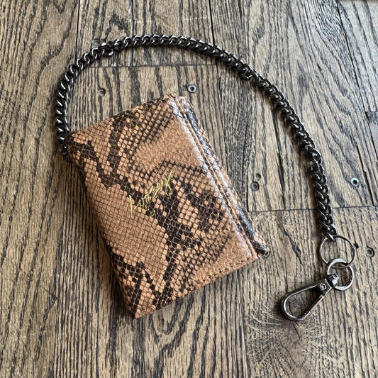 Loosey Brown Snake Chain Wallet
