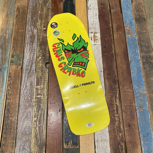 Powell Peralta Claus Grabke Skateboard Deck Yellow 10.25"