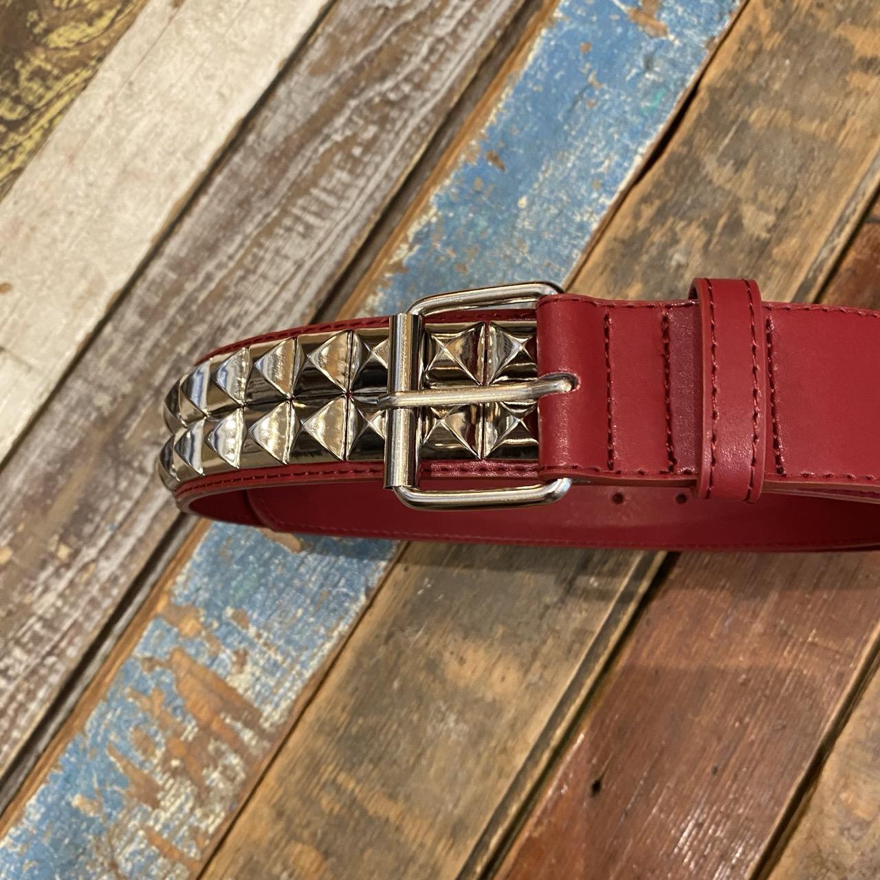 Loosey Maroon Stud Finder Belt