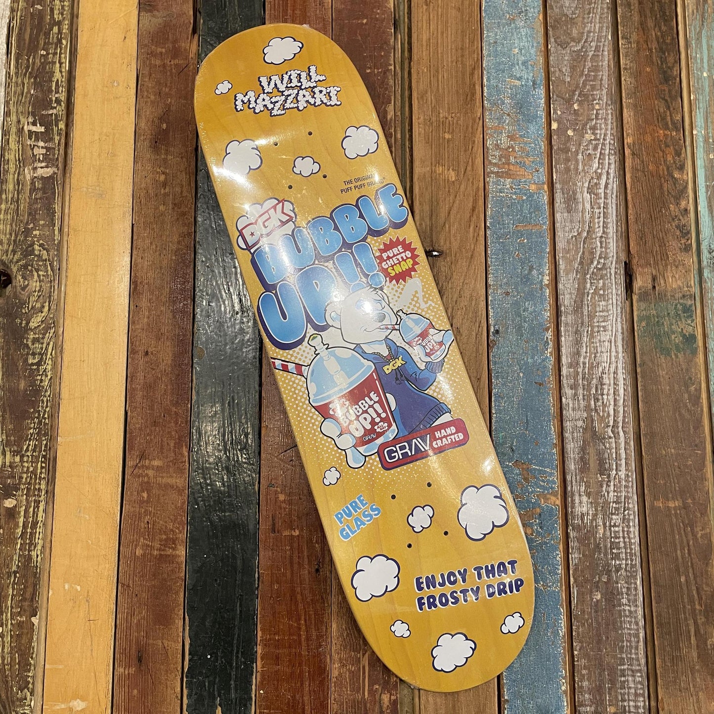 DGK x GRAV Mazzari Deck Yellow - 8.06