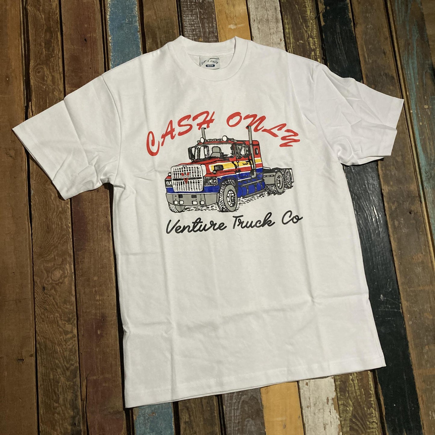 Cash Only X Venture Truck Tee White