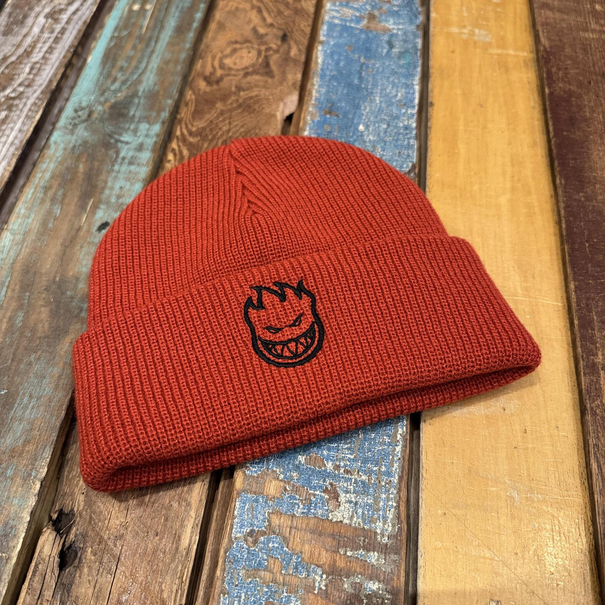 Spitfire Bighead Cuffed Beanie (RED/BLK)