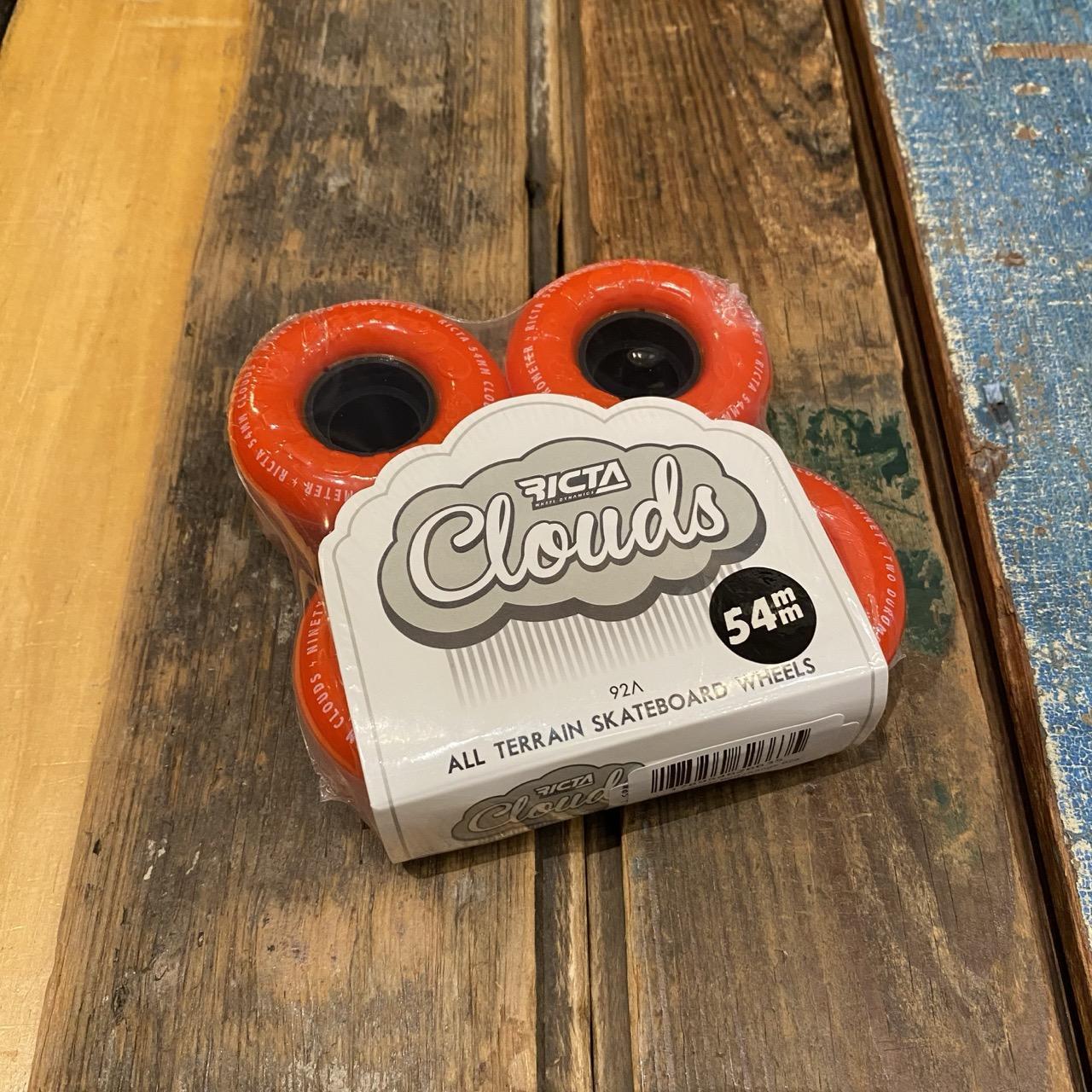 54mm Clouds Red Orange 92a Ricta Wheels