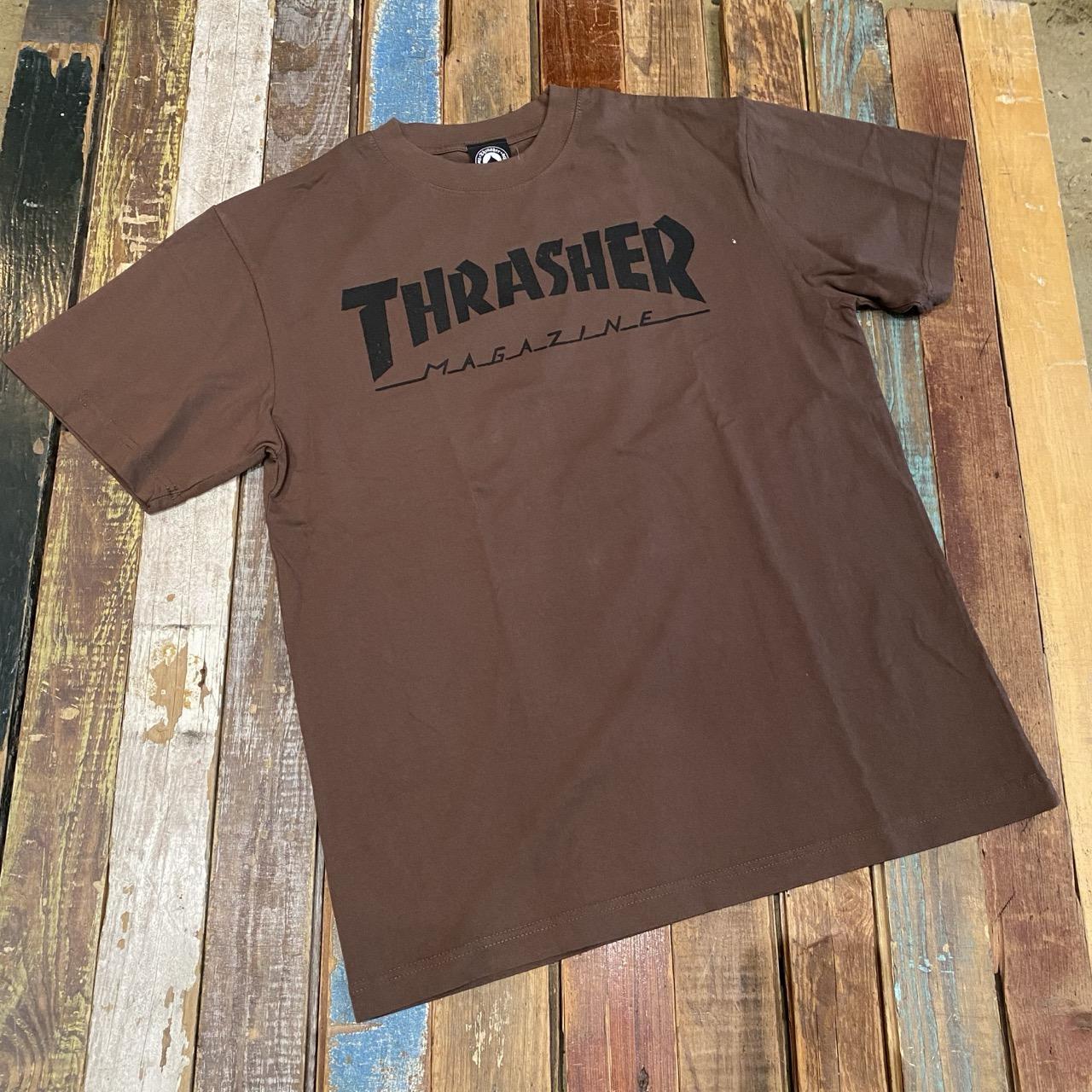 Thrasher Mag Logo Vintage T-Shirt (Chocolate)