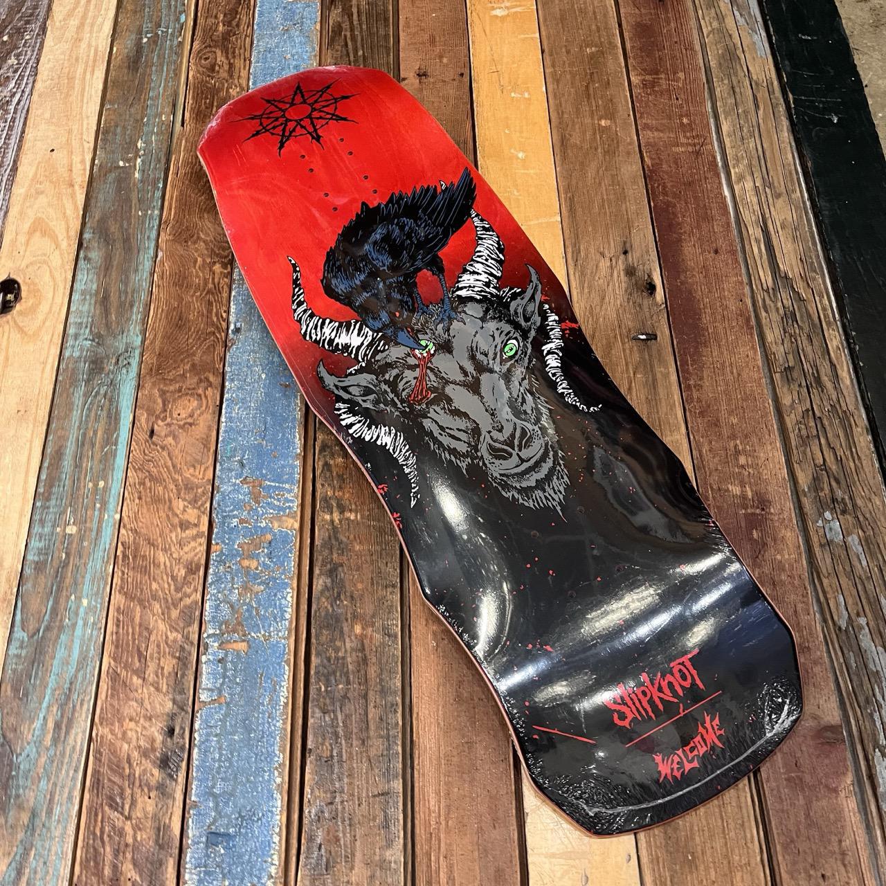 Welcome X Slipnot SPIT IT OUT ON DARK LORD BLACK/RED STAIN 9.75"