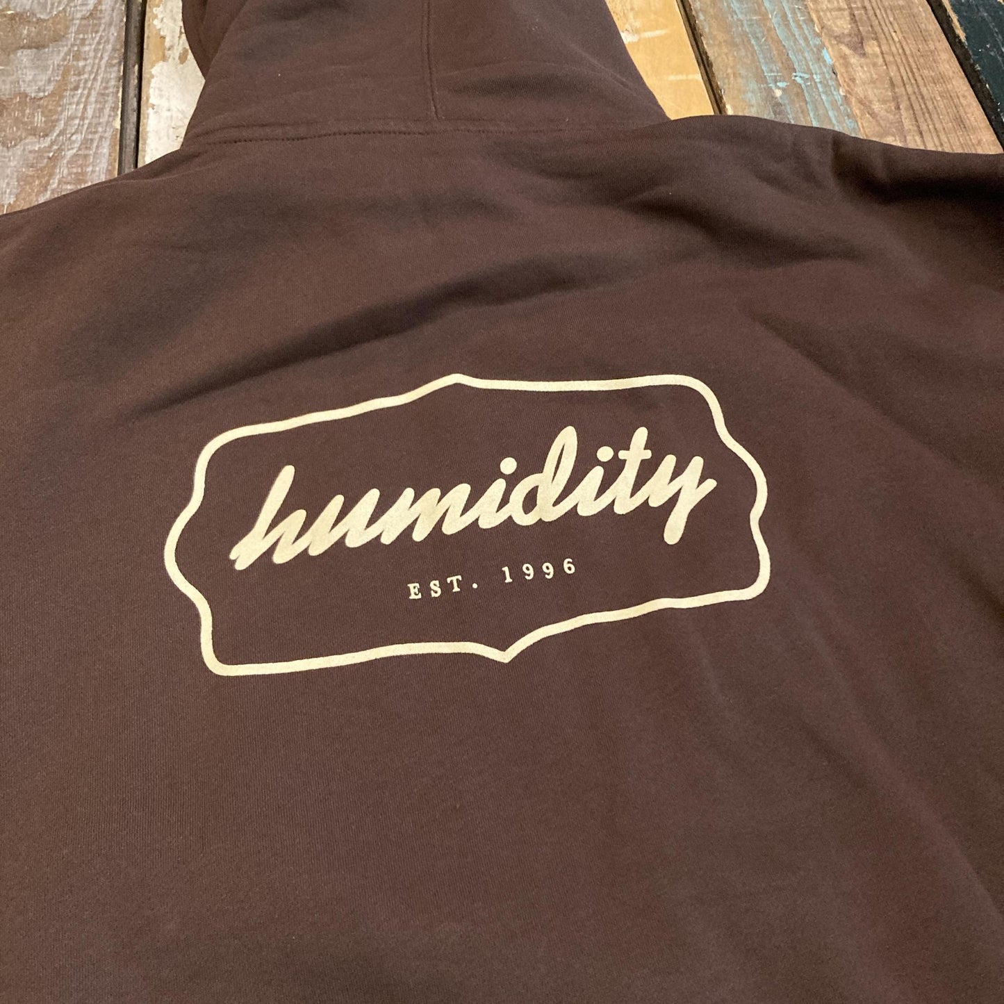 Humidity Badge Hoodie Brown