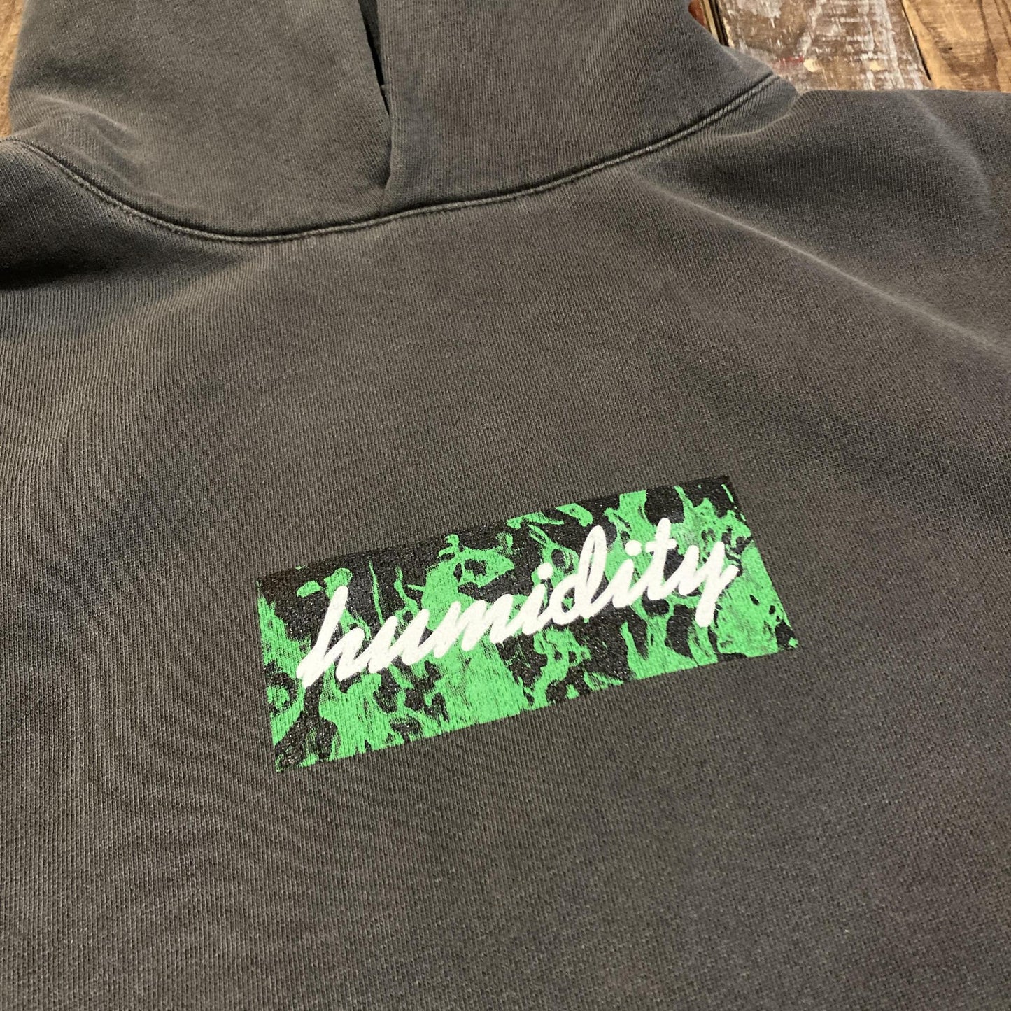 humidity Green Flame Hoodie