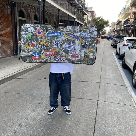 Cash Only Car Sunshade