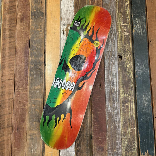 Tyson Peterson Rasta Skull Deck B2 8.25"