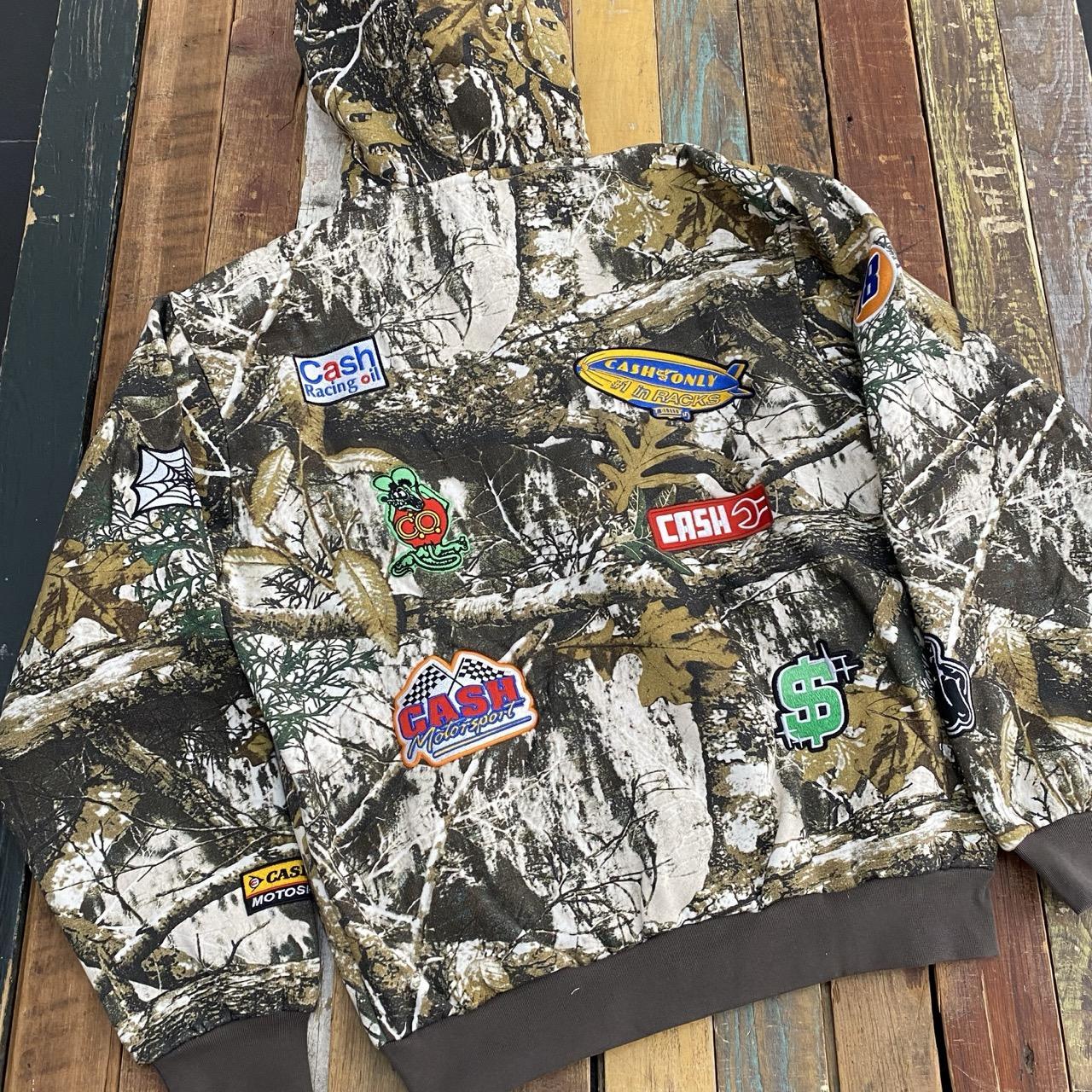 Cash Only Service Zip-Thru Hood (Camo)