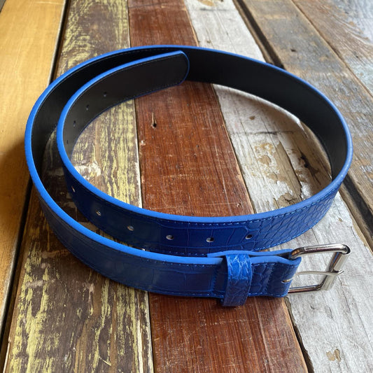 Loosey Croc Skin Blue Belts