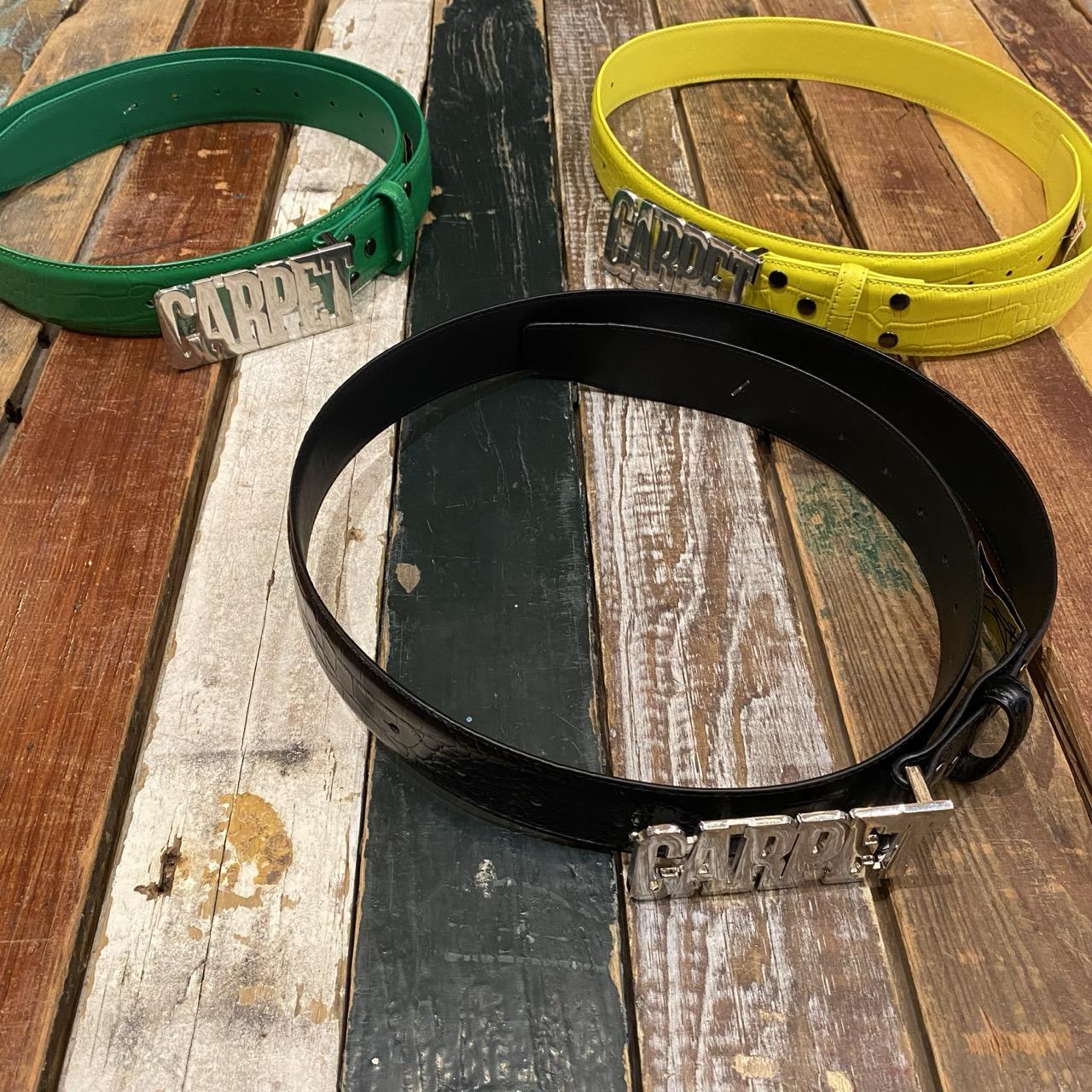 Carpet Crocskin Leather Belt