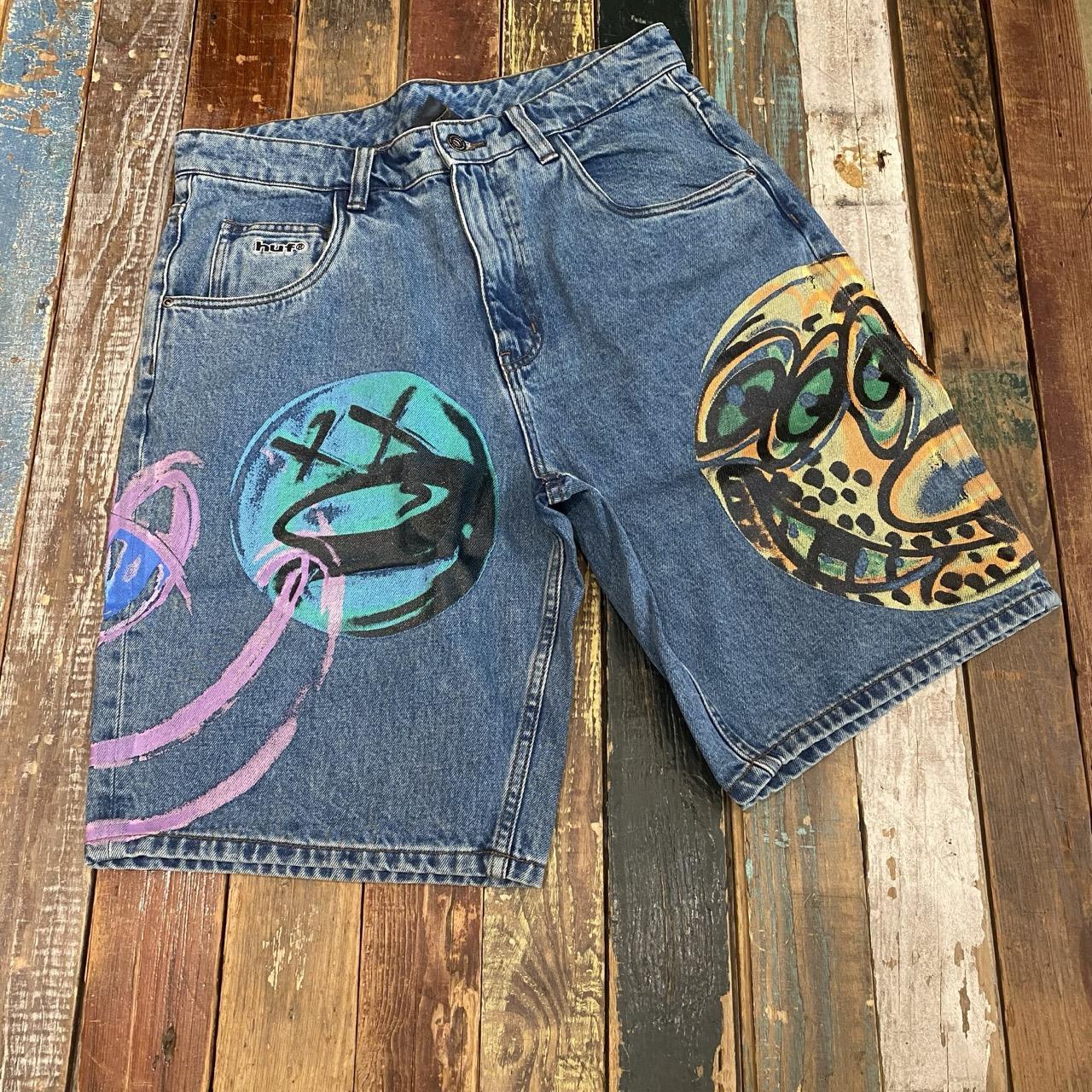 HUF Spray Guys Denim Shorts