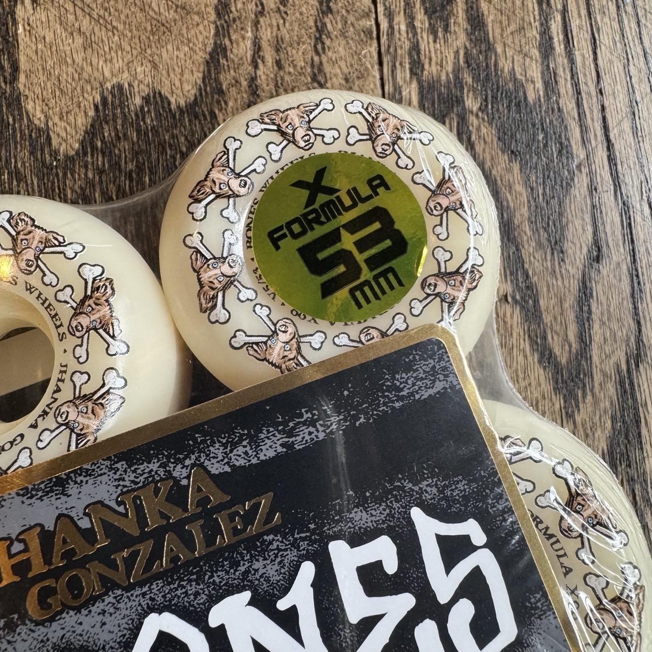 Bones Wheels JHANKA VATO DOG 53MM V5 SIDECUTS X-FORMULA 99A Duro