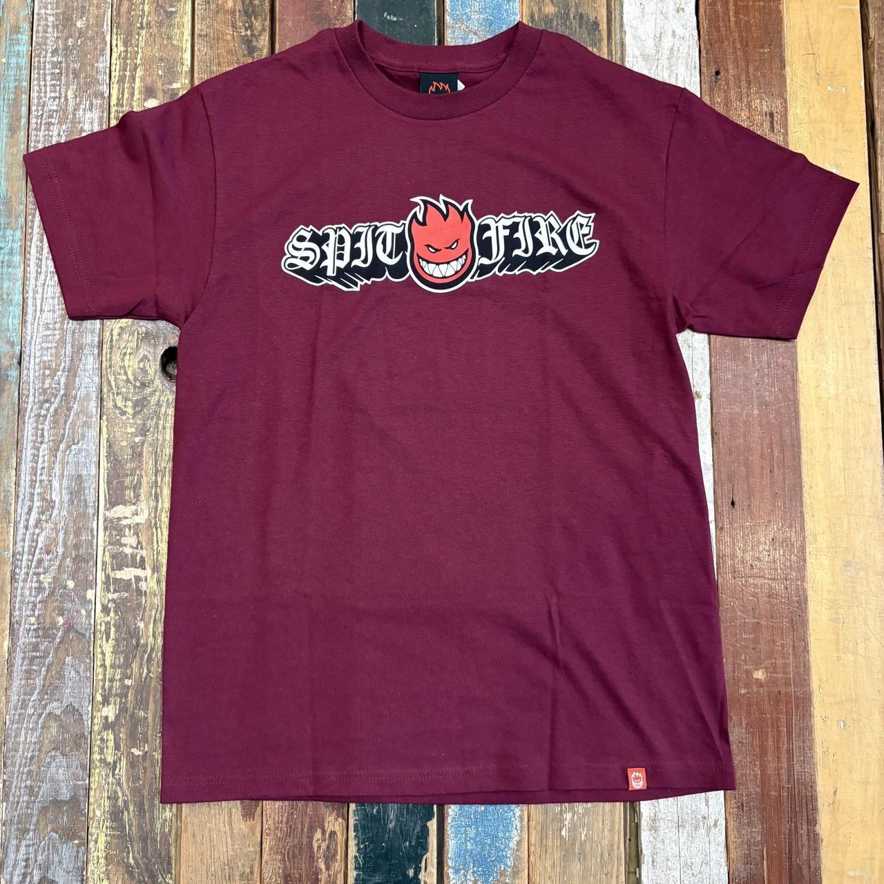 Spitfire Old E Drop Shadow Burgundy
