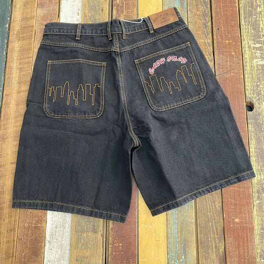 Cash Only Logo Denim Shorts