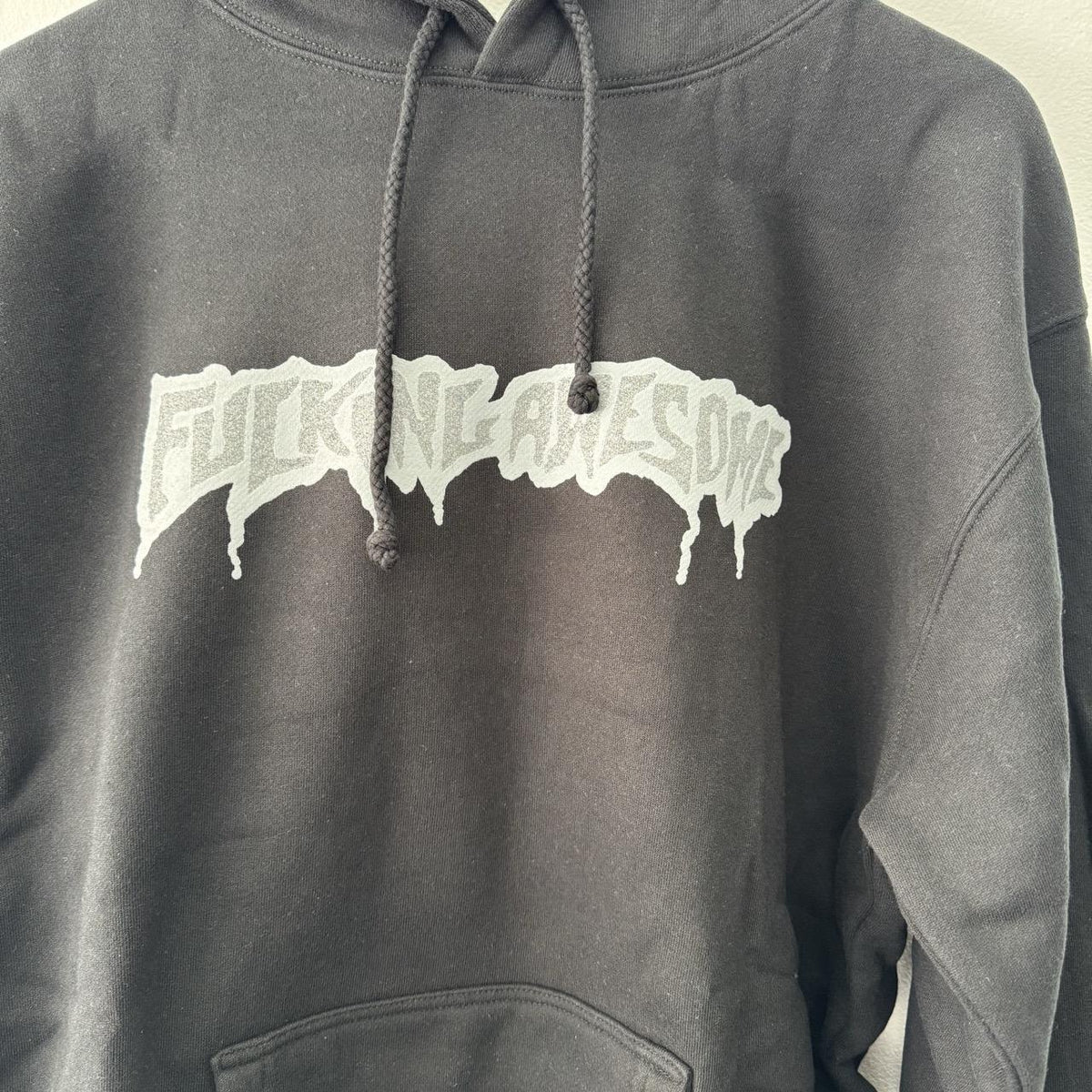 Fucking Awesome Reflective Drip Logo Hoodie