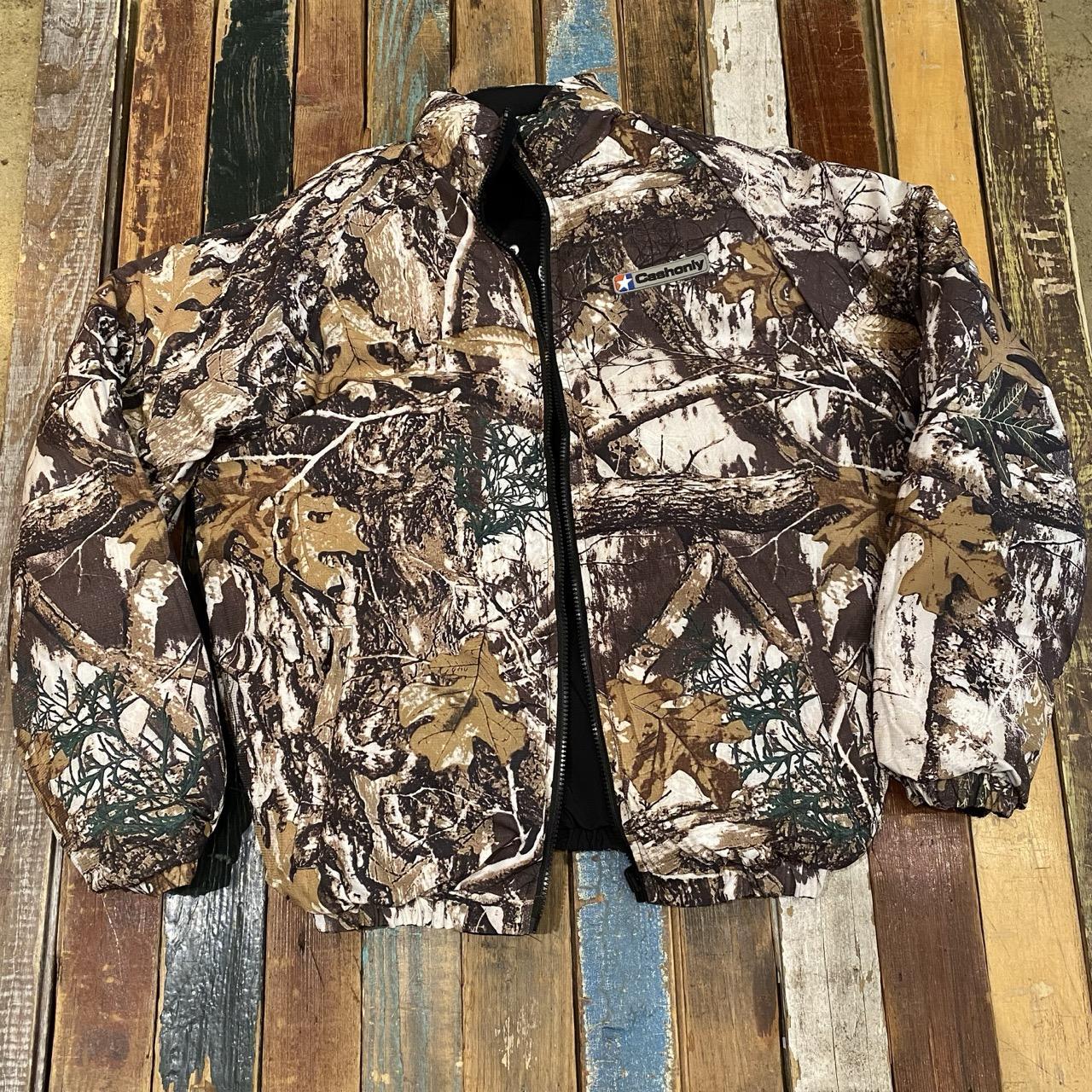 Cash Only Grove Reversible Puffer Jacket (Black / Camo)