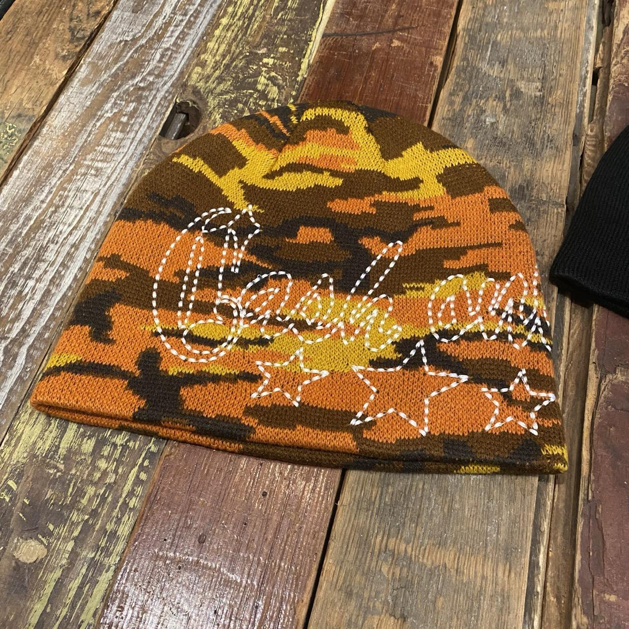 Cash Only Strip Skully Beanie