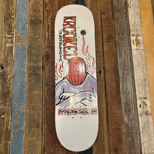 Krooked Skateboards WILSON FIRE MASK 8.75" Deck