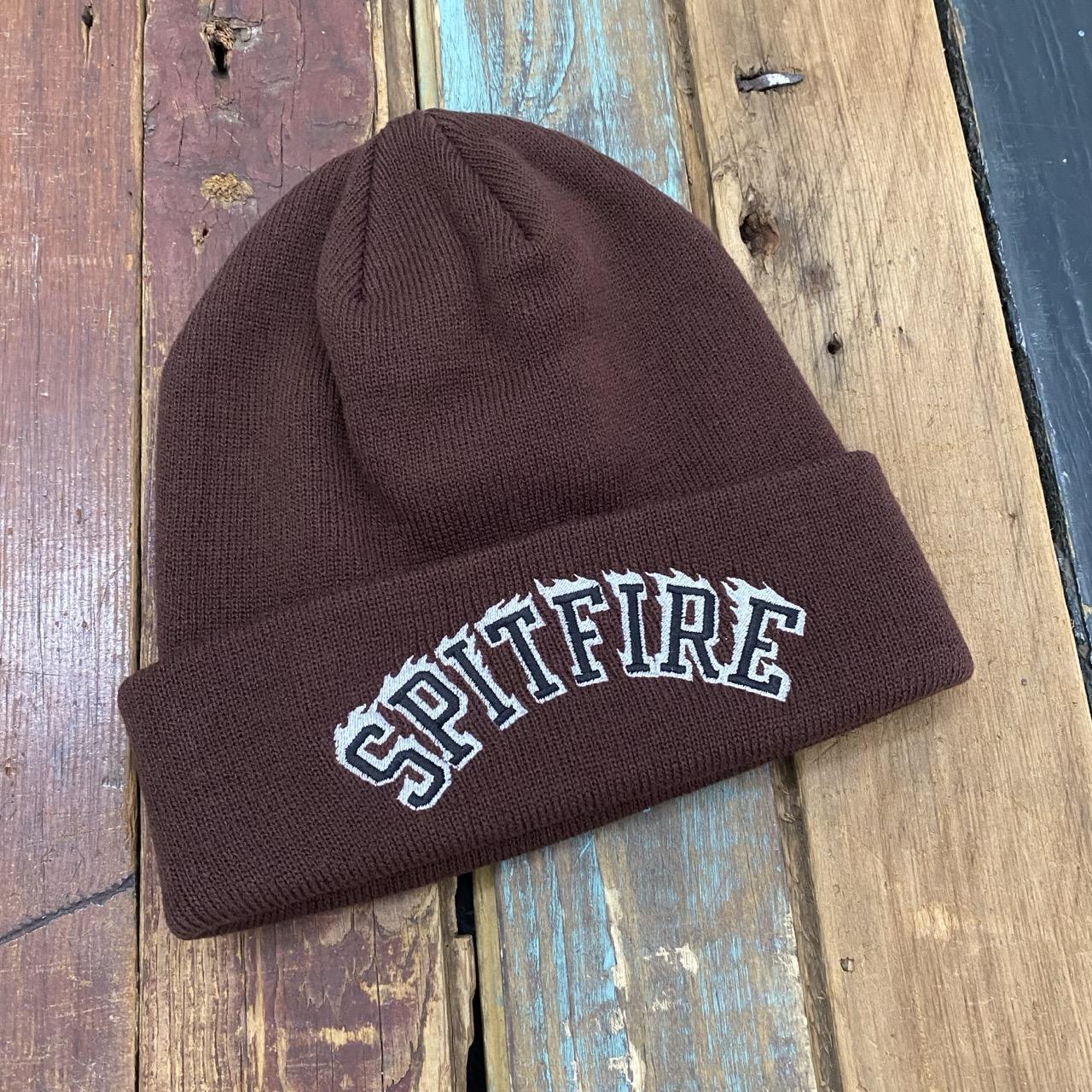 Spitfire Flame Beanie (Dark Red/Black)