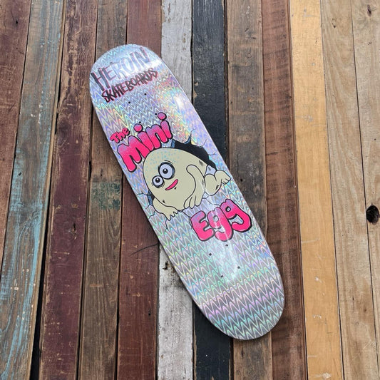 Heroin Skateboards - Mini Egg Holographic Foil Deck 8.38"