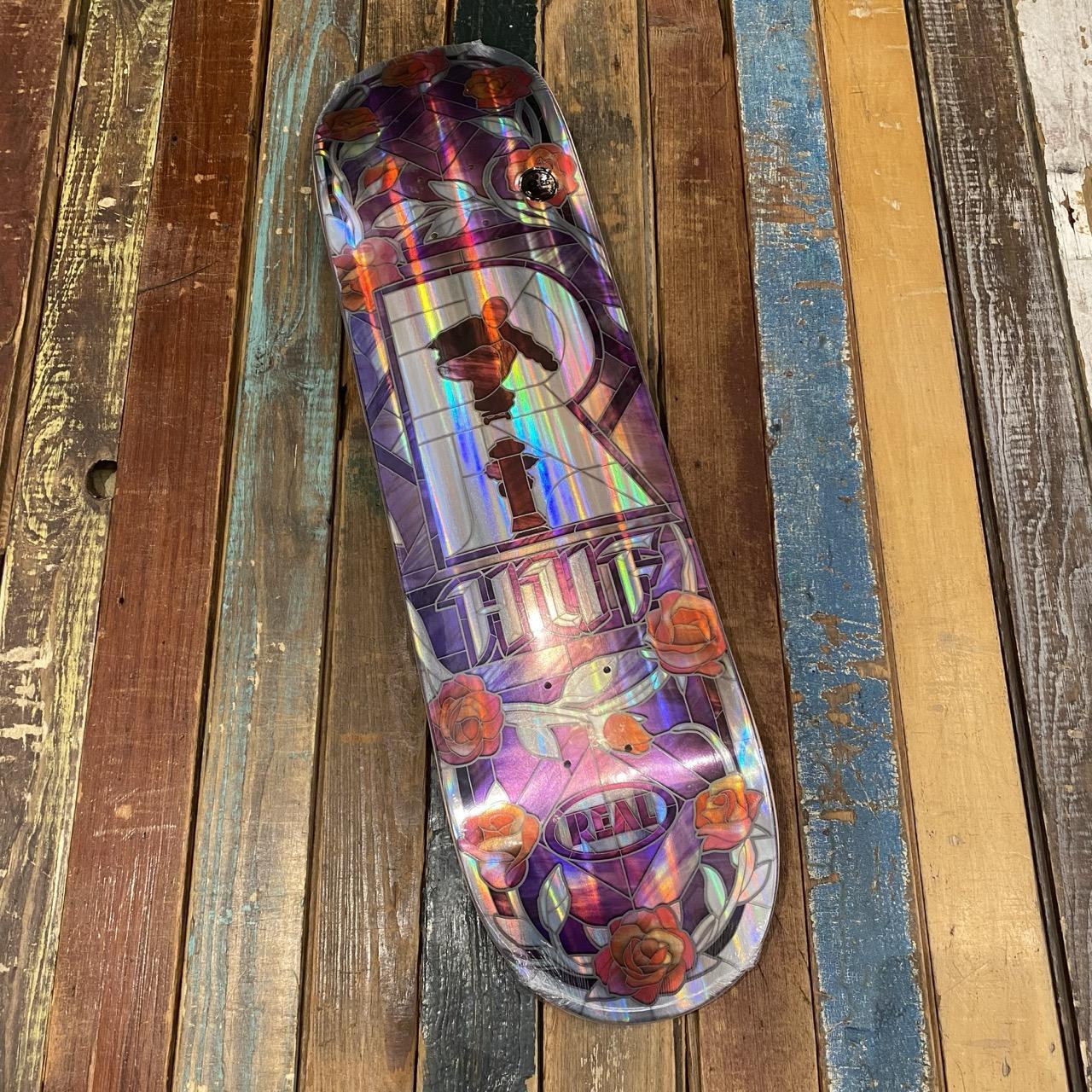 Real Skateboards HUF Holographic Rainbow Cathedral 8.25"