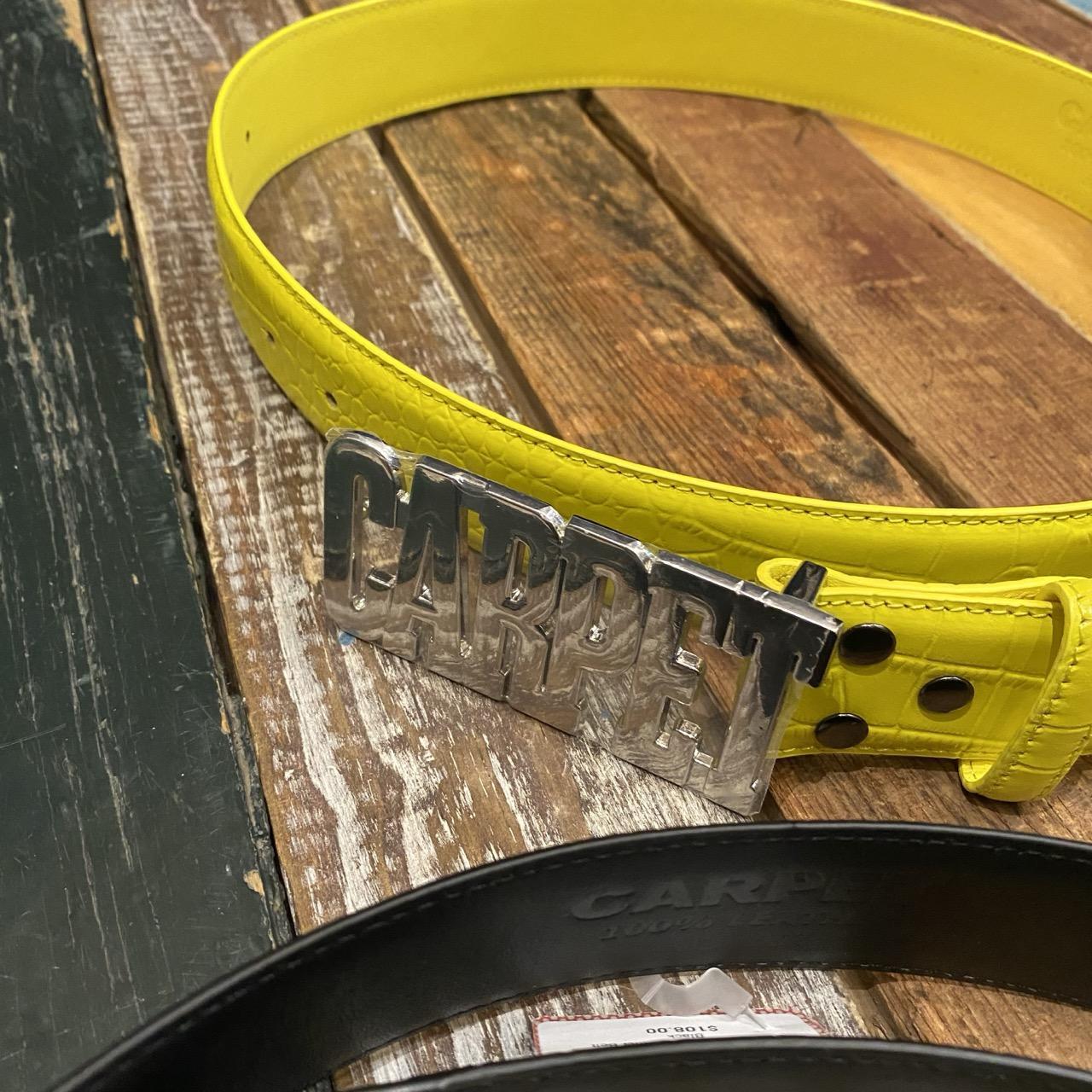 Carpet Crocskin Leather Belt