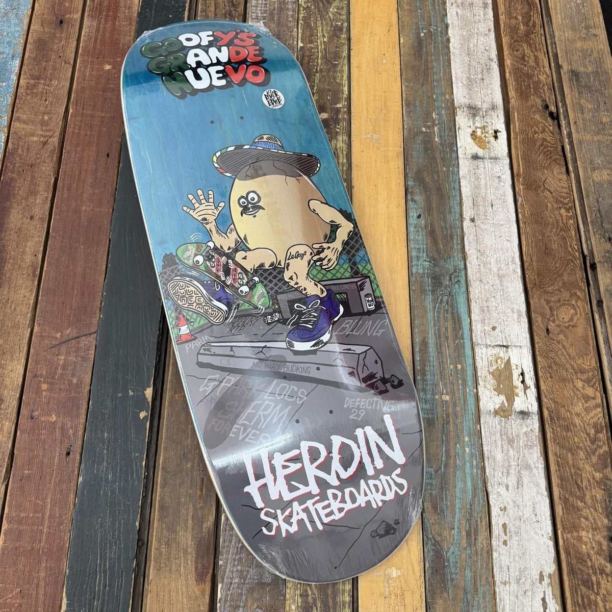 Heroin Skateboards Goofy's Grande Egg Deck 10.75"