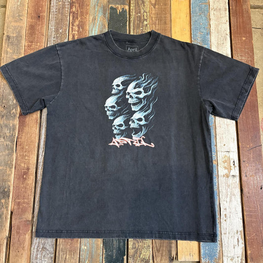 April DEAD Tee - (VINTAGE BLACK)