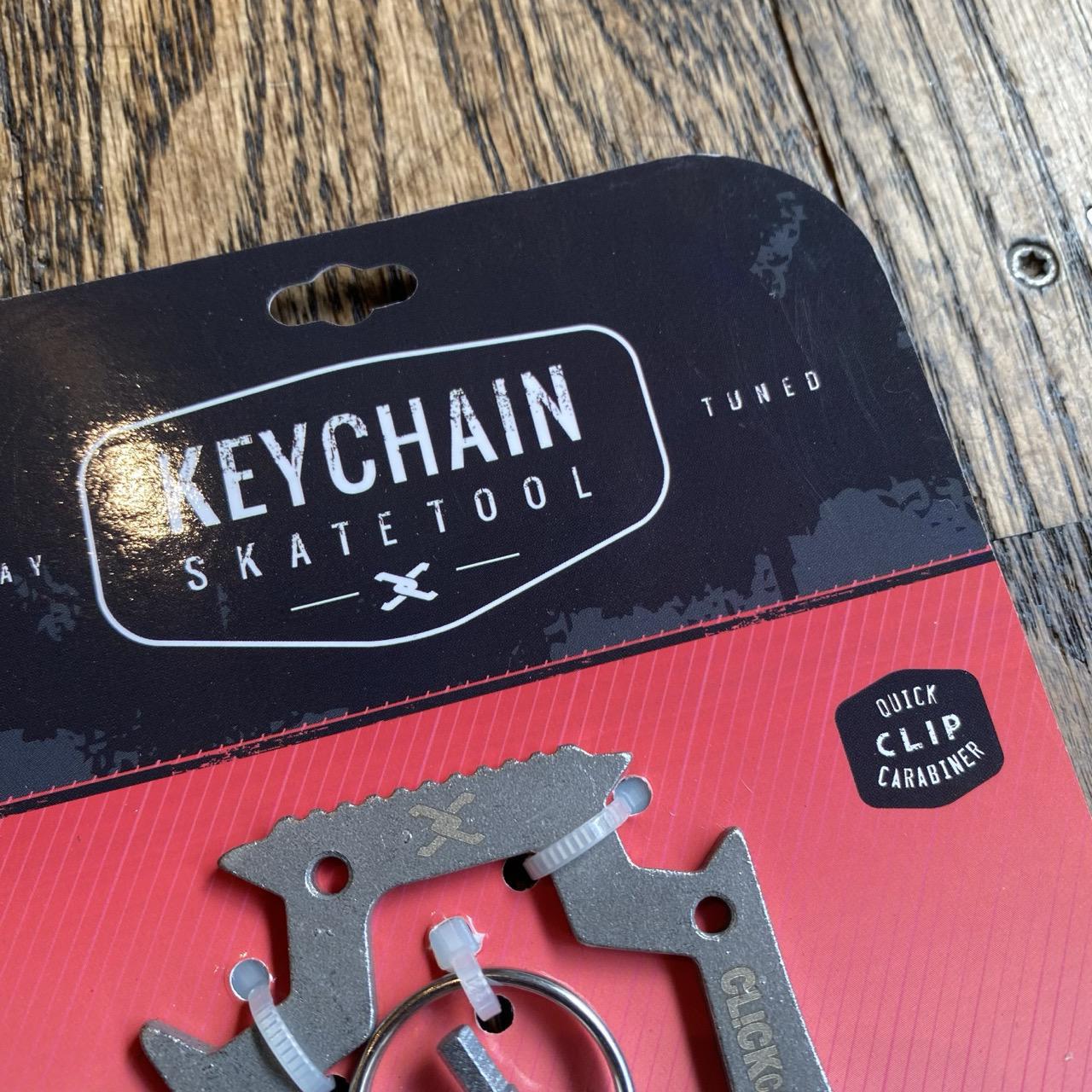 SK8OLOGY Carabiner Keychain Skate Tool (Silver)