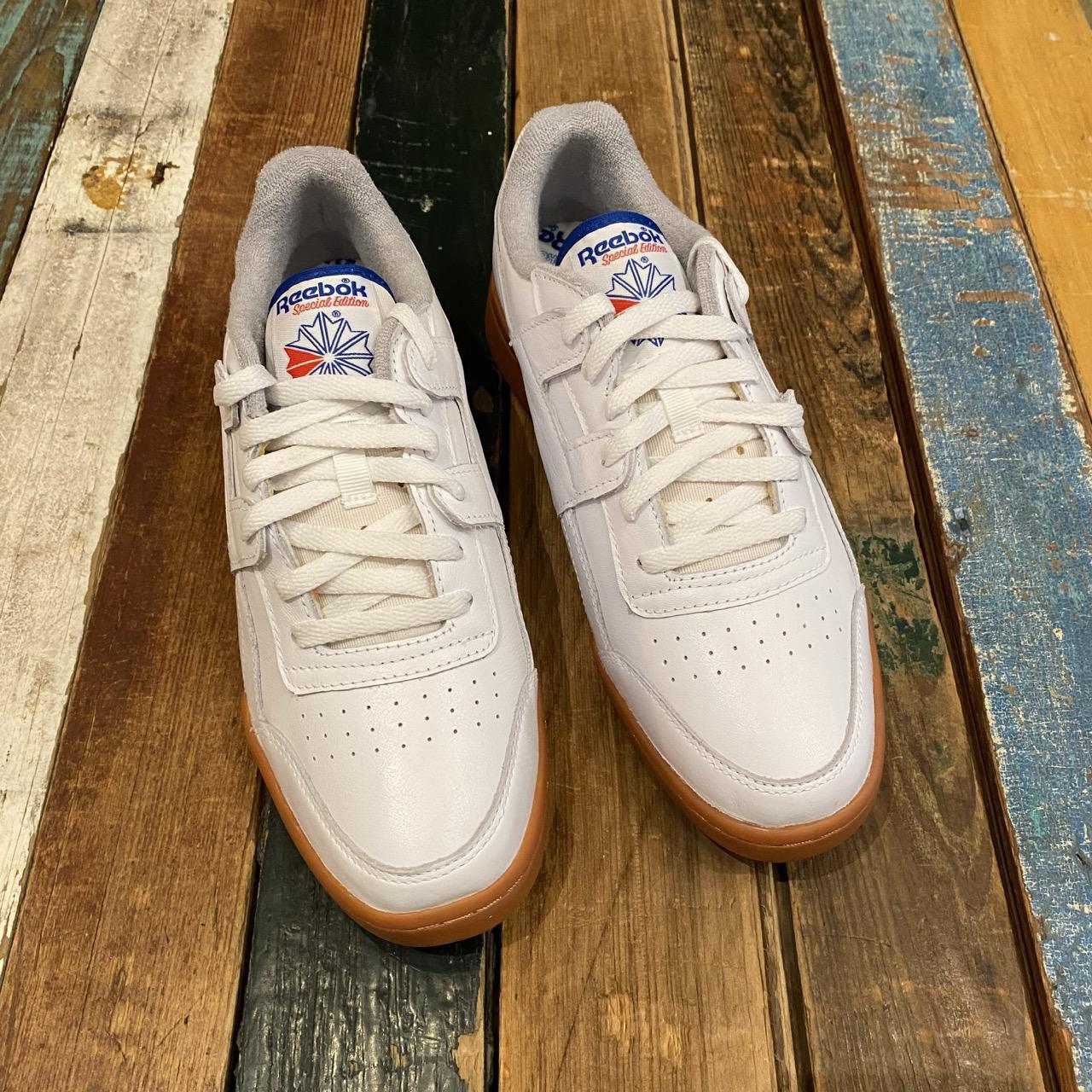 Reebok Workout PLUS (White/Blue/Gum)