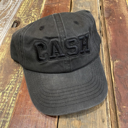 Cash Only Campus 6 Panel Cap (Washed Black)